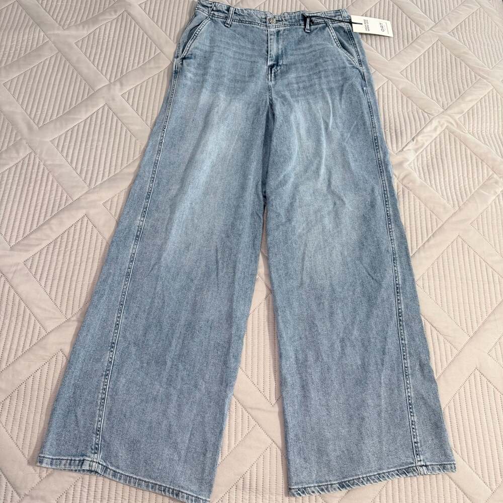 Oat New York Cloud Luxe Denim High Rise Wide Leg Jeans Size 8/29 nwt